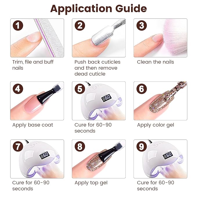 RARJSM Pink Glitter Gel Nail Polish Metallic Pink Diamond Gel Polish Sparkly Chunky Iridescent Rainbow Platinum Pigments Nail Gelpolish Soak off L e d U V Curing Required for Nail Art Salon Manicure