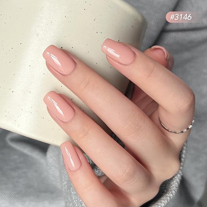 GAOY Pastel Spring Gel Nail Polish Set, 6 Colors Blue Green Pink, Soak Off UV Cure Gel for DIY Manicure at Home