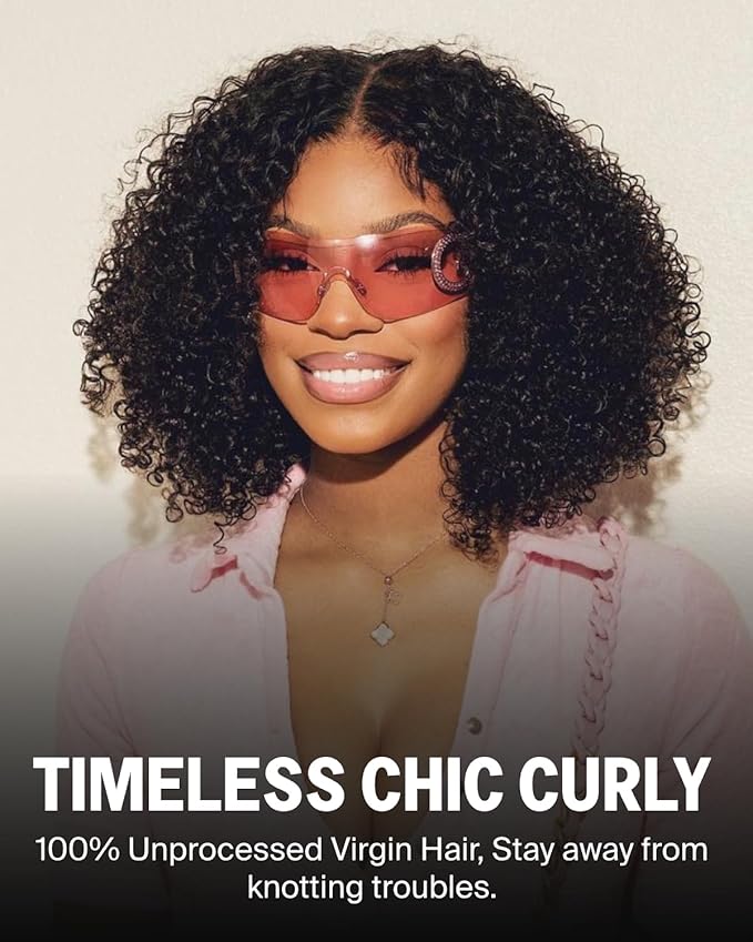 6X6 Curly Bob Wig Human Hair Glueless Wigs Human Hair Bob Wig 12A Short Curly Wig Real Pre Plucked Pre Cut Glueless Bob Wig Human Hair 16Inch