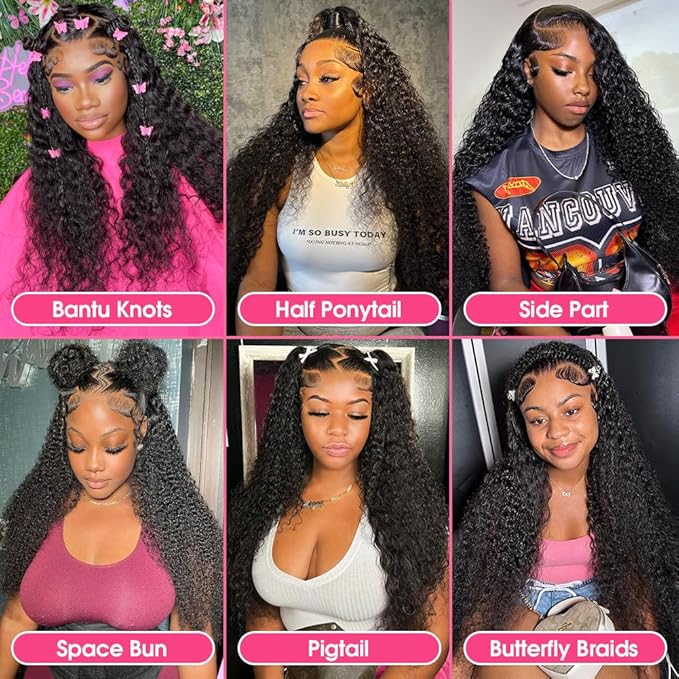 Water Wave Lace Front Wigs 13x6 HD Trasparent Glueless Lace Frontal Wigs for Women Pre Plucked with Baby Hair 220 Density Wet and Wavy Wigs 26 inch