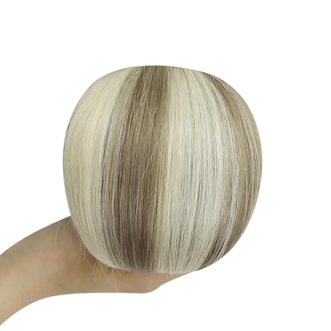 Full Shine Invisible Tape in Hair Extensions Human Hair 22 Inch Color 8 Brown to 8 Ash Brown and 613 Blonde Virgin Injection Tape in Extensions 5Pcs 12.5Grams Seamless Skin Weft Human Hair for Women