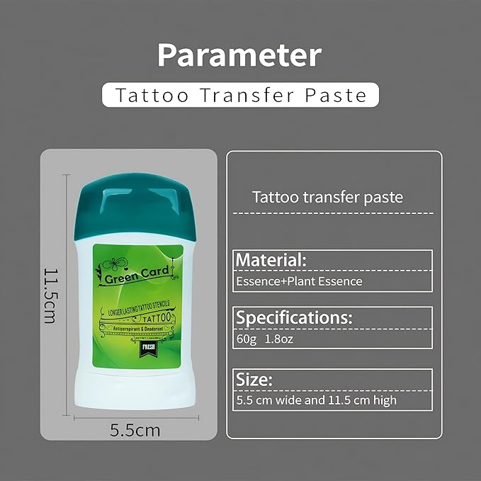 Tattoo Transfer Cream, Gel Skin Solution Professional Transfer Soap Tattoo Supplies Accessories Body Painting Template Primer Suitable for Beginners (1pcs)