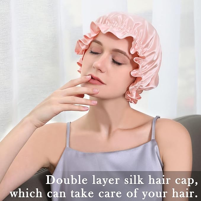 DAISYSILK 100 Pure Mulberry Silk Hair Bonnet for Sleeping Silk Hair Wrap for Women