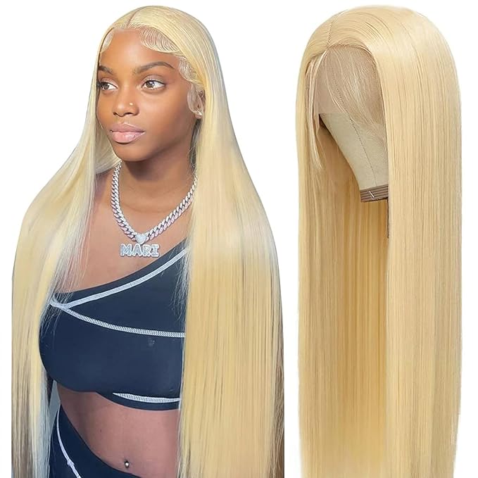 Tuneful 30 Inch 613 13x6 Lace Front Wig Human Hair 613 HD Lace Frontal Wig Human Hair Straight Blonde Lace Front Wigs for Women