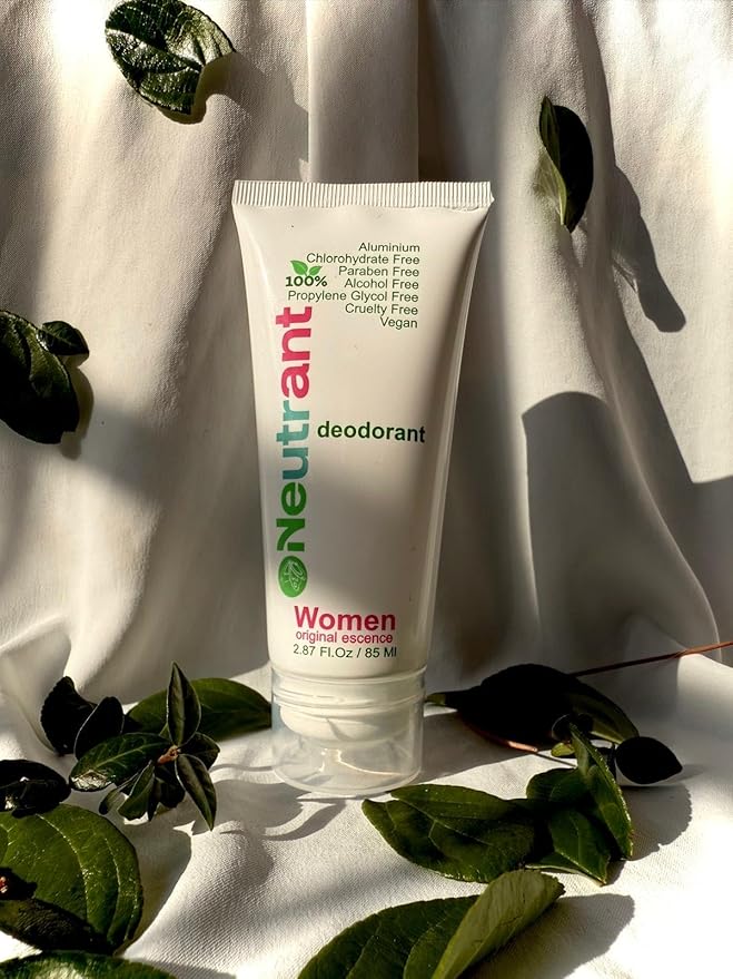 Natural Mineral Alum Deodorant, Chemical-Free, Moisturizing Skin Care Formula for Women