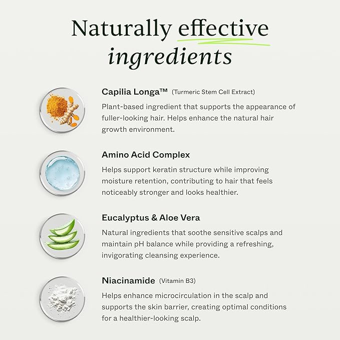 Scandinavian Biolabs Bio-Pilixin® Shampoo For Men | Strengthens Hair, Helps Greasiness, Balances Scalp, Eucalyptus Aroma, Dermatologically Tested, Made in Denmark, 250 mL/ 8.8 Oz