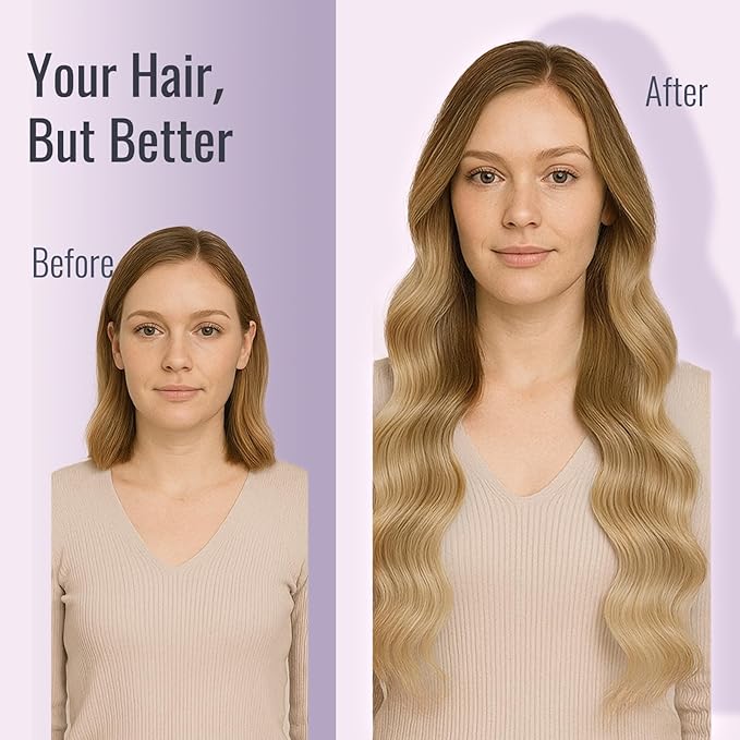 Fshine Tape in Extensions Balayage Hair Extensions Real Human Hair 20 Inch Color 10 Golden Brown to 14 Dark Blonde Long Hair Extensions for Women 50g Natural Hair 20Pcs