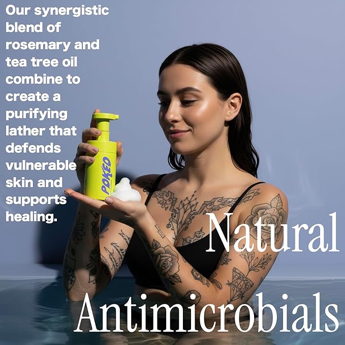 Tattoo Aftercare Soap with Soothing Botanicals & Natural Skin Purifiers (6.7 Fl Oz)