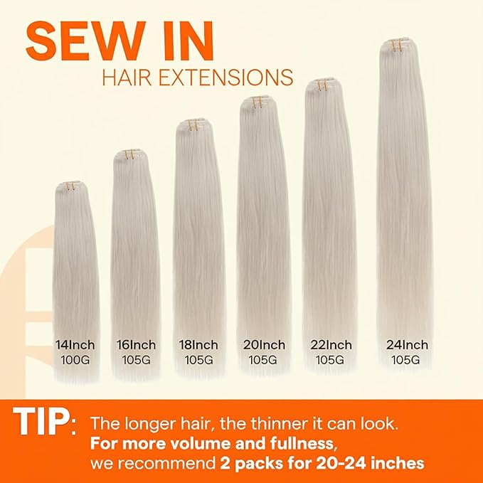 Full Shine Human Hair Weft Sew In Extensions For Women Color Honey Blonde Highlight Bleach Blonde Huamn Hair Weft Extensions Sew In Hair Extensions Remy Straigh Weft Blonde Bundles 80G 12 Inch