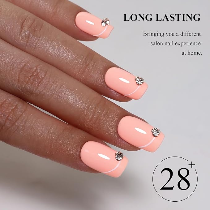 Imtiti Nude Gel Nail Polish, 1Pcs Nude Soak Off UV LED Gel Polish, Long Lasting, Nail Art Manicure Salon DIY at Home for Spring and Summer (0.34 Fl Oz-988)