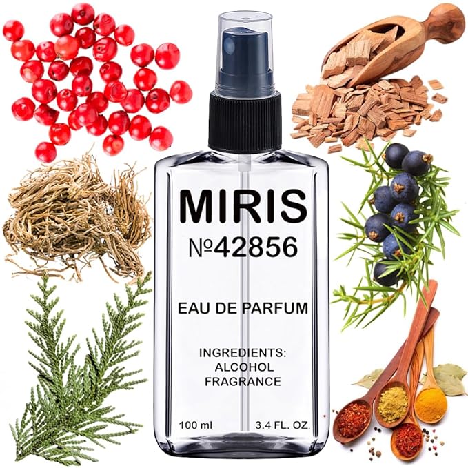 MIRIS No. 42856, Inspired by Sycomore, Long-Lasting Unisex Eau de Parfum for Women & Men, Spray 3.4 Fl Oz / 100 ml