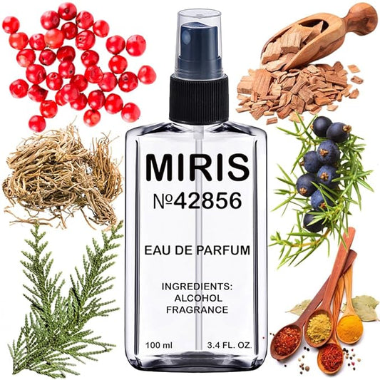 MIRIS No. 42856, Inspired by Sycomore, Long-Lasting Unisex Eau de Parfum for Women & Men, Spray 3.4 Fl Oz / 100 ml