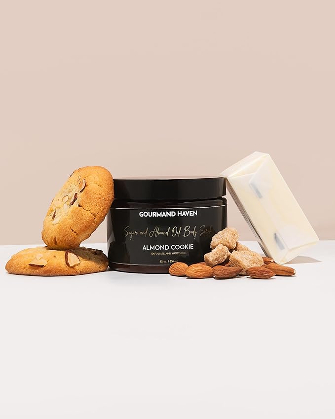 Exfoliating Body Scrub - Sugar Exfoliator - Bath and Shower Products for Women and Men - Exfoliate Dead Skin for Hand, Leg, and Body - 12 Fl Oz