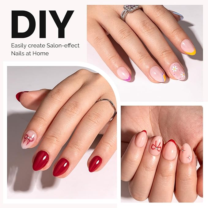 MelodySusie Extra Short Almond X Nail Tips - 300Pcs 15Sizes Clear Acrylic,Half Matte Full Cover Press on Nails for DIY Extension & Salon Use, Pre-Shaped for Long-Lasting Manicure