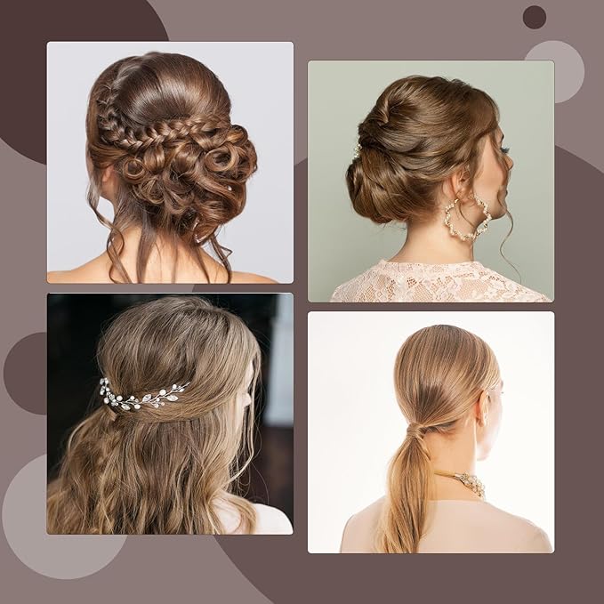 Hair Bumps for Volume Insert, Hair Sponge for Updo - Hair Mesh Filling Padding for Women - Bobby Pins - U Shape Hair Pin, Comb and Plastic Clips, Black