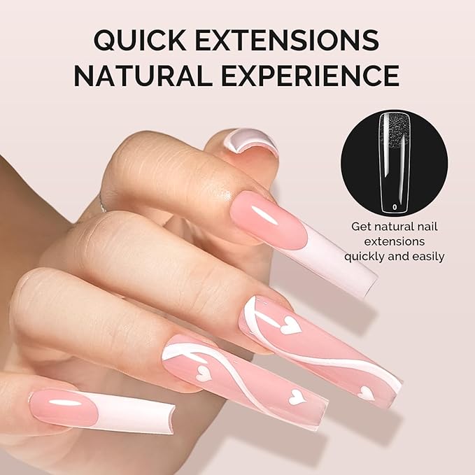 MelodySusie Long Square X Nail Tips - 288Pcs 12Sizes Clear Acrylic, Half Matte Full Cover Press on Nails for DIY Extension & Salon Use, Pre-Shaped for Long-Lasting Manicure