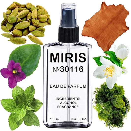 MIRIS No. 30116, Inspired by Ombre Leather 16, Long-Lasting Unisex Eau de Parfum for Women & Men, Spray 3.4 Fl Oz / 100 ml