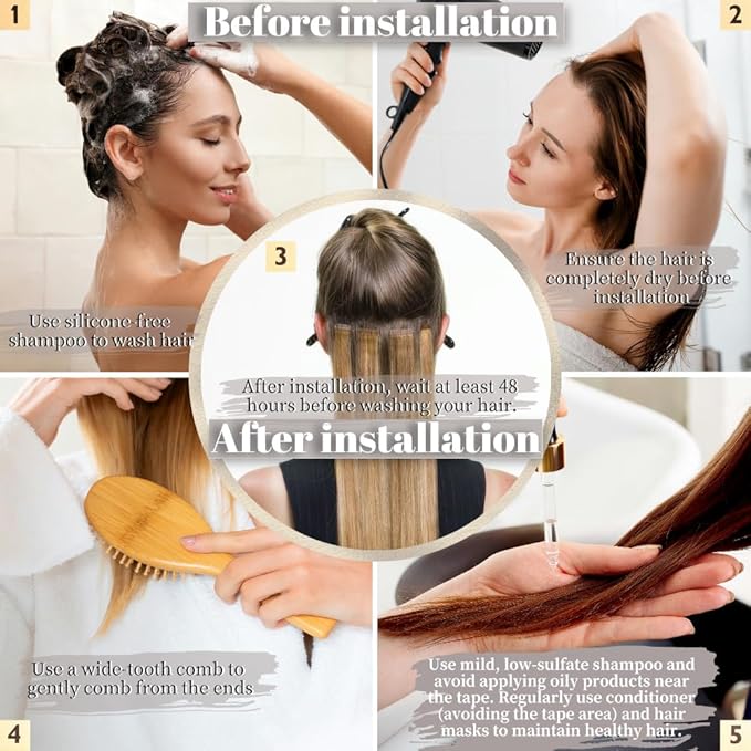 Human Hair Tape in Extensions, Honey Blonde Hair Extensions Real Human Hair 20 Inch 20pcs Remy Straight Tape ins Invisible Tape in Hair Extensions Human Hair (27#,20 Inch)