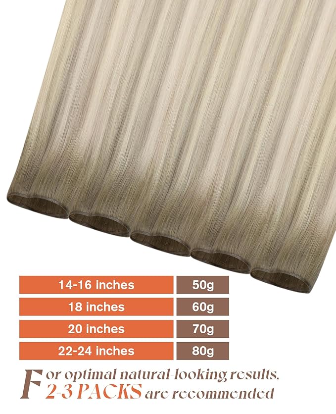 Sunny Hair Genius Weft Hair Extensions 24 Inch Genius Weft Hair Extensions Real Human Hair Brown Hand Tied Sew In Extensions For Women Sew In Hand Tied Extensions 80G