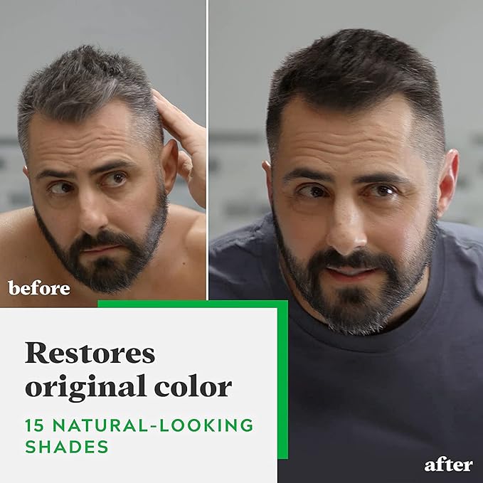 Just For Men Shampoo-In Color, Mens Hair Dye with Vitamin E for Stronger Hair - Rich Dark Brown, H-48 (Pack of 2)