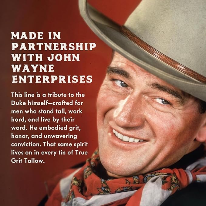 Beef and Bison Whipped Tallow Balm Moisturizer for Dry, Sensitive Skin - John Wayne Inspired Herb-Infused Unscented - 2.6 oz
