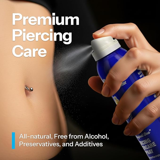 H2Ocean 2+2 Piercing Aftercare Spray Bundle Sea Salt Keloid & Bump Treatment, Wound Care Spray