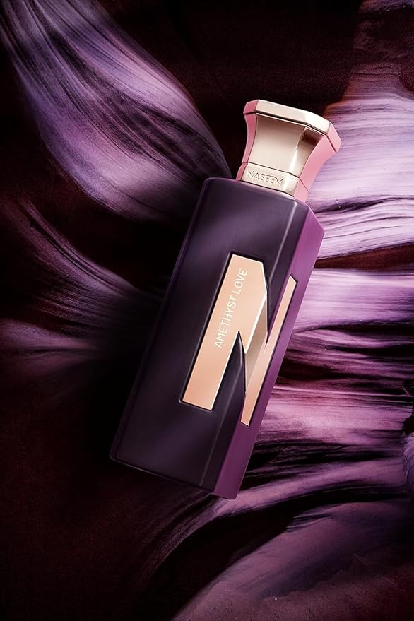 NASEEM Amethyst Love Aqua Perfume 75ml - Unisex Subtle Eau De Parfum - Long Lasting Floral Fragrance with Pink Pepper & Musk Amber Notes for All Occasions