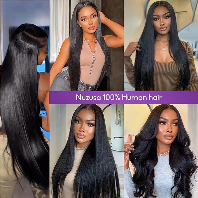 Clip in Hair Extensions Real Human Hair,100% Brazilian Remy Human Hair Extensions for Women,1B Natural Black 8pcs Per Set with Double Weft,26inch 130g,Straight