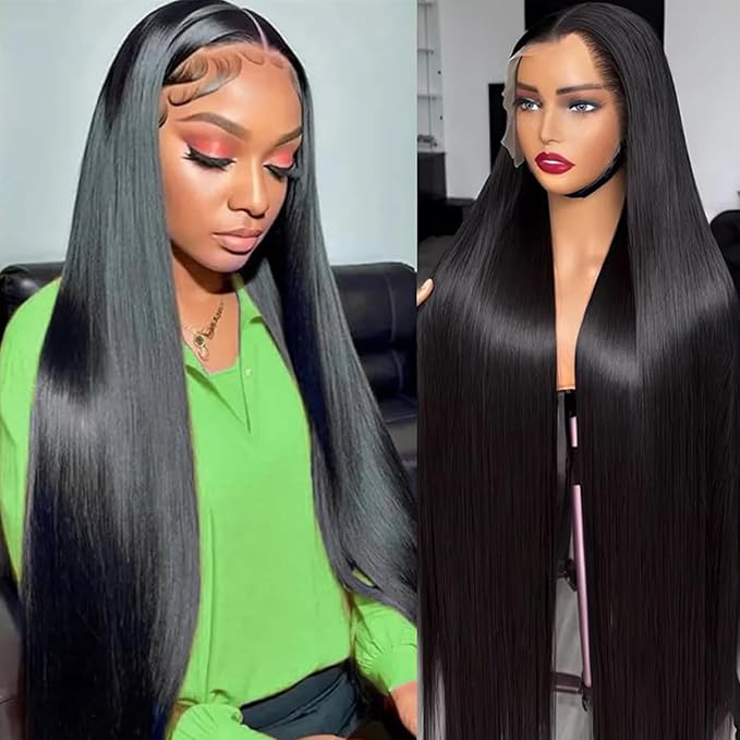 26inch 13x6 Human Hair Lace Front Wigs for Women Straight Hd Lace Front Wigs Human Hair 100 Percent Human Hair Wig Glueless Wigs Natural Color