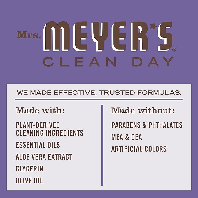 Mrs. MEYER'S CLEAN DAY Hand Soap Refill, Made with Essential Oils, Compassion Flower, Packaging May Vary, 33 fl. oz