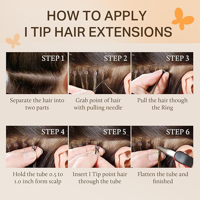 DOORES I Tip Human Hair Extensions, Dark Brown 50g/50s 24 Inch, Remy Natural Cold Fusion Straight Hair