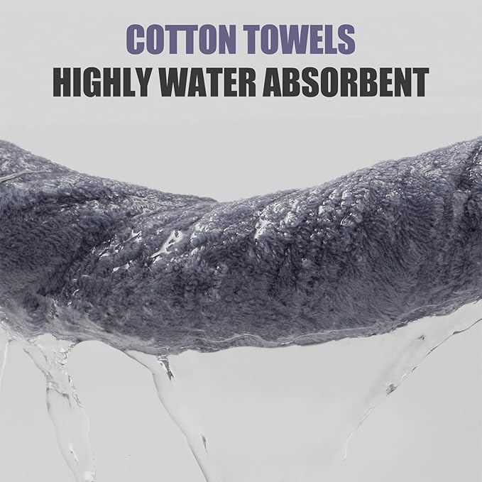 4 Pack Hand Towels, Microfiber Coral Velvet Highly Absorbent Towels for Bathroom, Gym, Shower, Hotel, and Spa, Quick Drying, 16 x 28 inches (Gray)