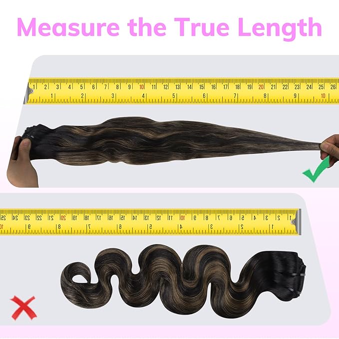 IDN BEAUTY Clip In Hair Extensions Real Human Hair, Yaki Straight 22 Inch 120g 7pcs, 1B/6/1B Balayage Natural Black to Chestnut Brown Remy Human Hair Extensions Clip Ins Real Human Hair Black Women