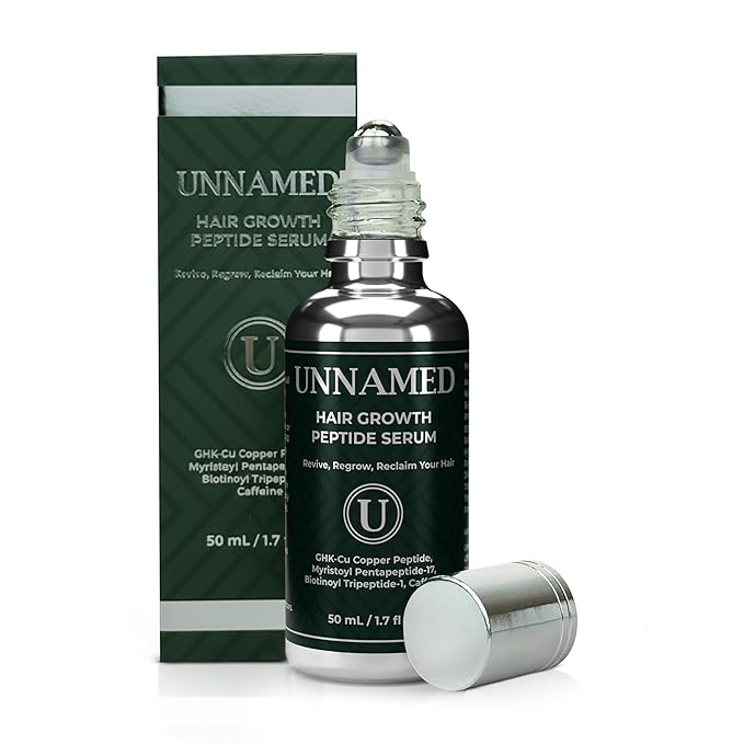 Unnamed Hair Growth Peptide Serum for Thinning Hair | Copper Peptide Hair Growth Serum (GHK‑Cu), Multi-Peptide + Caffeine | Boosts Hair Density, Reduces Shedding | Scalp Serum for Women & Men