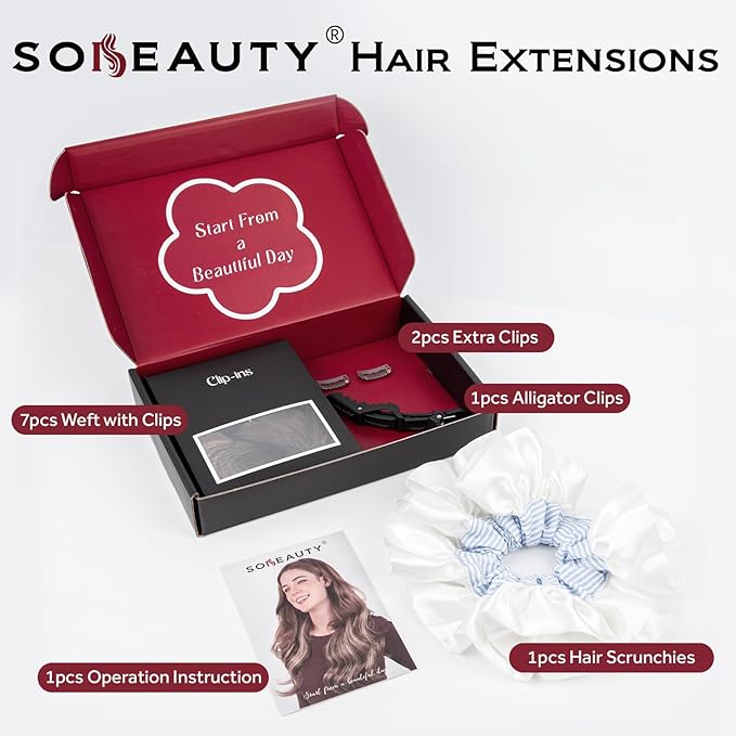 Clip in Hair Extensions Real Human Hair, Silky Straight Remy Hair Extensions for Women, Balayage Walnut Brown to Ash Brown and Bleach Blonde #3TP8/613 22Inch 120G 7PCS