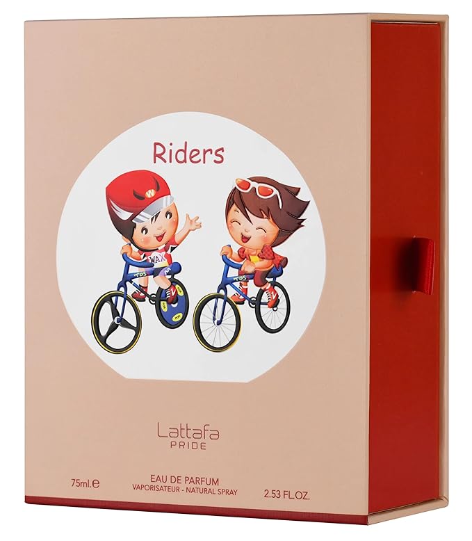 Lattafa Pride Riders for Kids Eau de Parfum Spray, 2.53 Ounce / 75 ml
