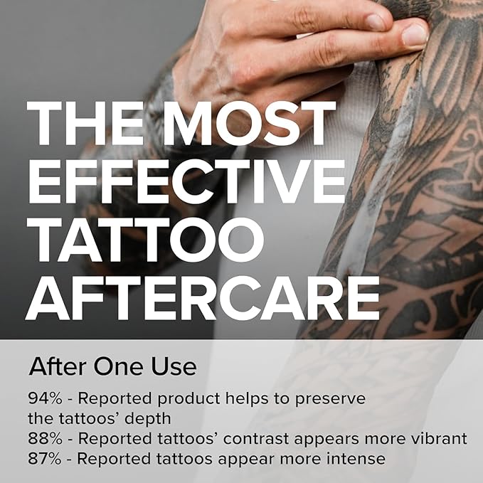Tattoo Aftercare Kit – Tattoo Balm & Tattoo Foam Soap Cleanser – Tattoo Care for New Tattoos, Tattoo Moisturizer for Old Ink, Vegan, Fragrance-Free, Clean Ingredients