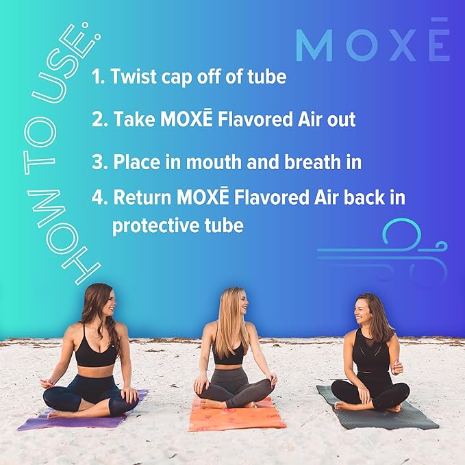 MOXE Natural Wintermint Air Inhaler | Non Electric Long-Lasting Flavored Air Refreshing Support | Oral Fixation Wintergreen & Menthol Essential Oils, Craving Relief - 3 Pack