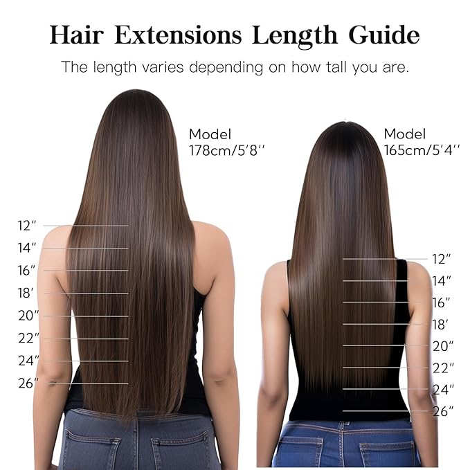 HOTBANANA Clip in Hair Extensions Real Human Hair, 150g 9pcs 22 inch Balayage Ombre Brown to Dirty Blonde Straight Remy Clip in Extensions Full Head for Women