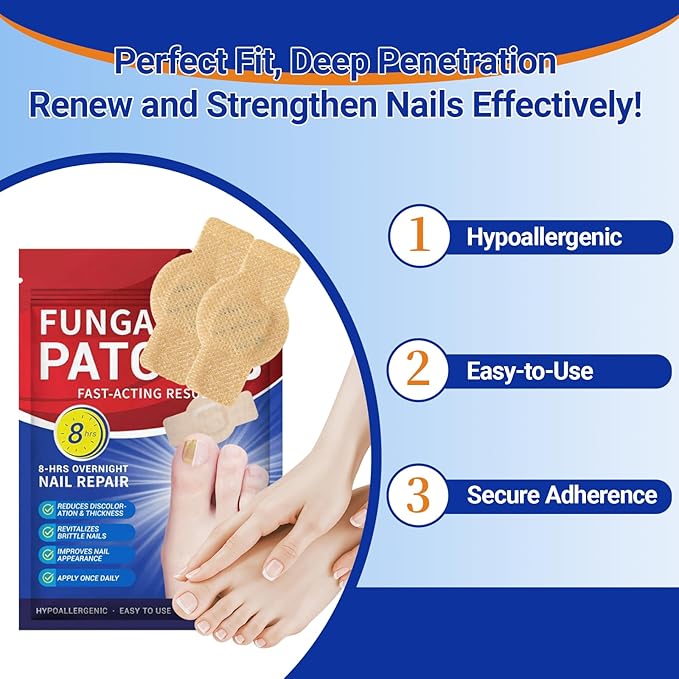 Toenail Fungus Treatment Extra Strength - 42 Pcs Fungal Nail Patches, Foot Nails Repair & Strengthen Patches for Women & Men (2 Count (Pack of 21))