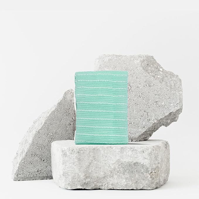 Dermasuri - Japanese Exfoliating Washcloth - Exfoliating Body Scrubber and Back Scrub, Exfoliating Shower Towel, Loofah Exfoliation, Removes Dry & Dead Skin, Wash Cloths for Showering