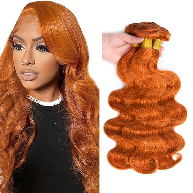 Ginger Bundles Human Hair Ginger Bundles 350 Human Hair Bundle 22 22 22 inch #350 Body Wave Bundle