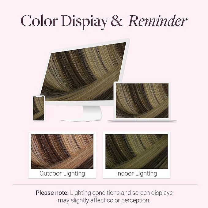 GOO GOO Clip in Hair Extensions Real Human Hair, Remy Human Hair Extensions Clip ins for Women, Natural Human Hair, 16inch 120g 7Pcs, 4/26/4 Balayage Chocolate Brown to Honey Blonde