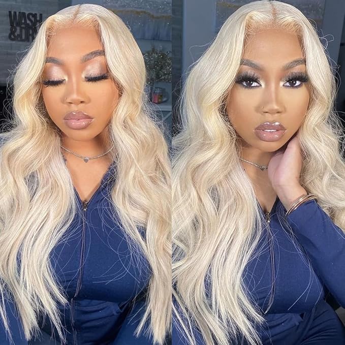 14 Inch Blonde Clip in Extensions 8Pcs 110g Clip in Hair Extensions Real Human Hair Body Wave 613 Blonde Clip ins Brazilian Remy Human Hair Extensions for Women Double Weft