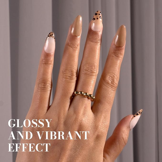 MelodySusie Nude Brown Gel Nail Polish, 0.5 fl oz Soak Off UV LED Beige Brown Gel Polish Gift for Women Nail Art Manicure Salon DIY Nail Design Decoration at Home-377