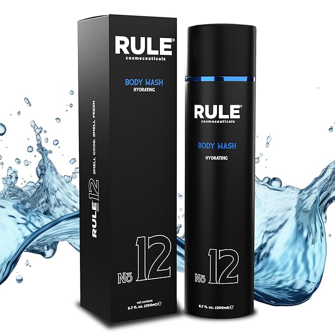 No.12 Body Wash, Shower Gel for Men with Shea Butter, Aloe Vera, Chamomile and Coconut Oil for Skin, Cleanse, Hydration, Revitalize & Restore, Perfect for Daily Use, 200 mL
