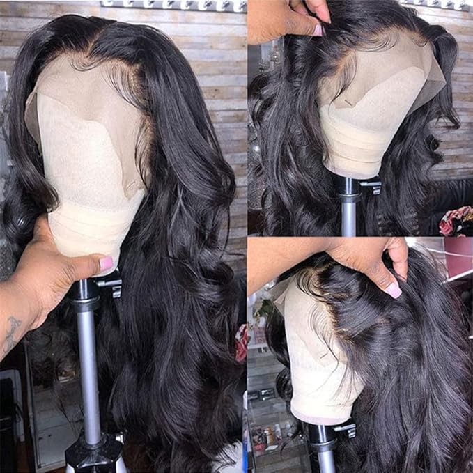 Tuneful 32 Inch 13x6 HD Lace Front Wigs Human Hair Pre Plucked Body Wave Lace Front Wigs for Women 13x6 Frontal Wigs with Baby Hair