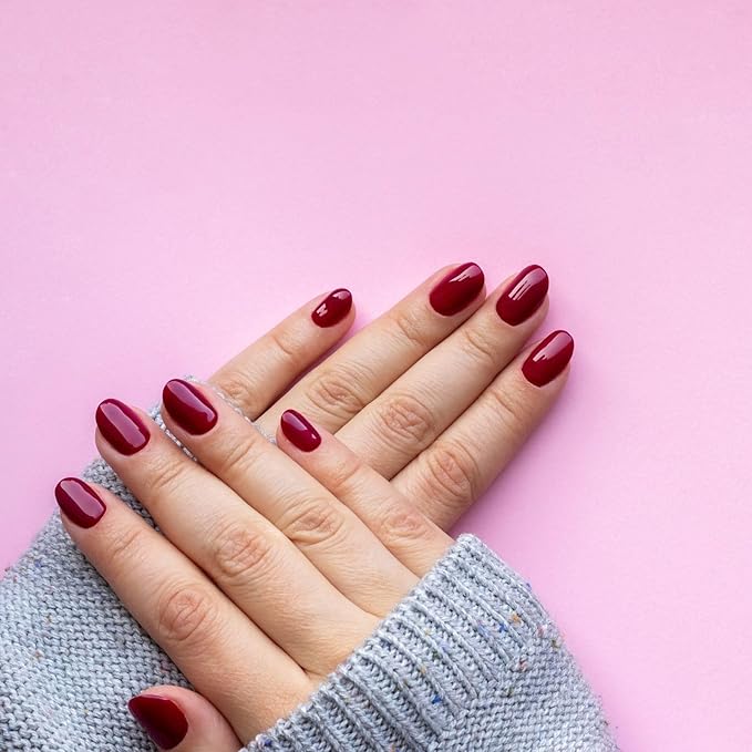 EVAGARDEN Sea Water Resistant Nail Polish - Saturated Color with Thin Film Coating - Attractive, Durable and Smooth Coverage - Clean Formula, No Harsh Substances - 604 Burgundy - 0.34 oz