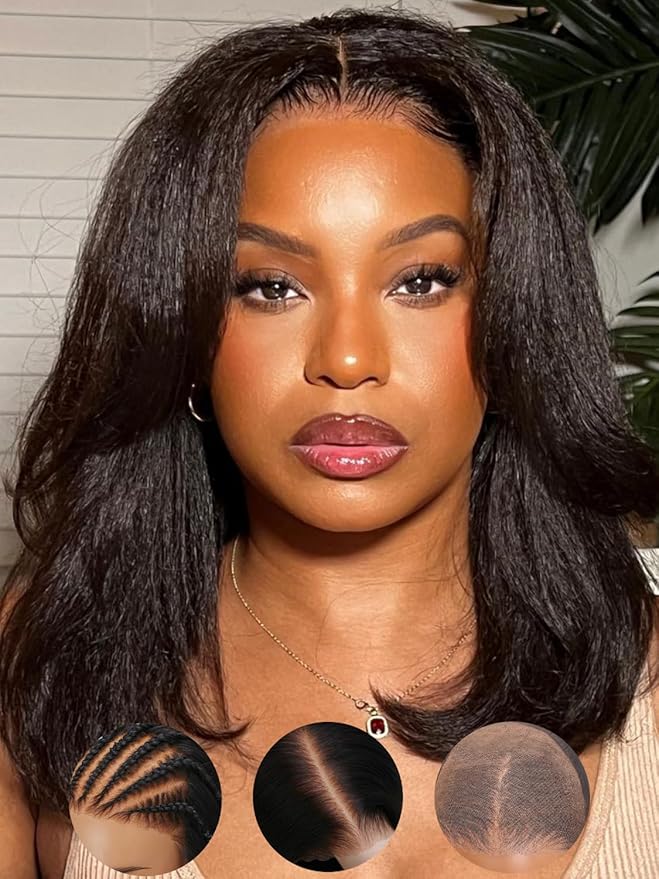 Sunber 13x4 Lace Front Human Hair Bob Wigs Pre Everything 12A Human Hair Bob Pre Plucked Invisible Knots 12Inch Short Bob Wig 150% Density Glueless Bob Wig
