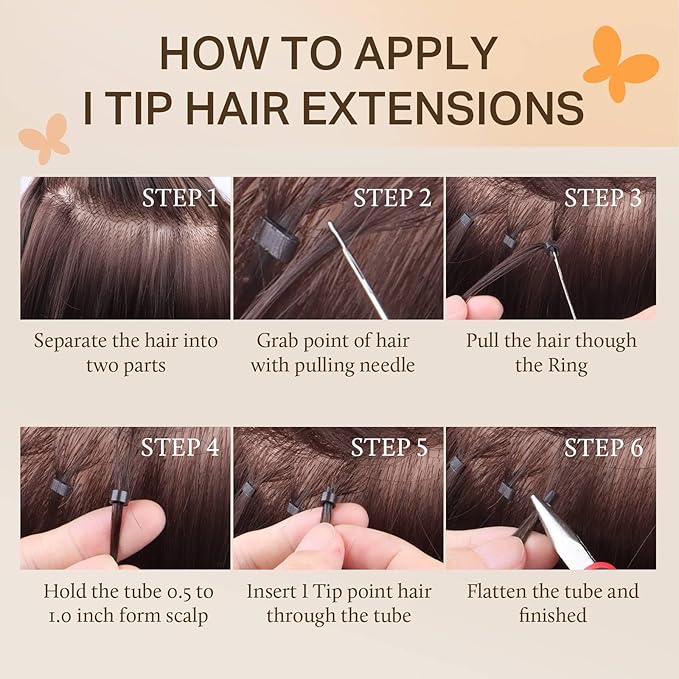DOORES Itip Hair Extensions, Teal Green 14 Inch 25g, Teal Color Extensions, Remy Hair Extensions